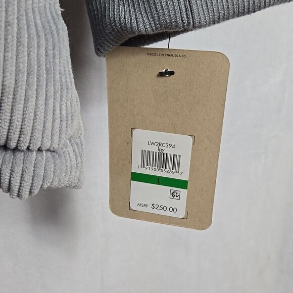 NWT.. LEVI'S.. gray, puffer, courderoy jacket.. - Picture 7 of 16